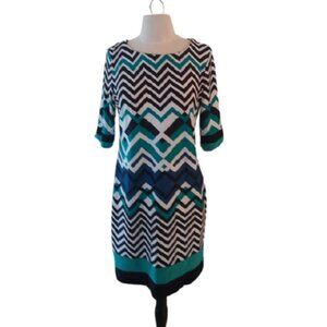 Karin Stevens ZigZag Career Dress, 8 Petite